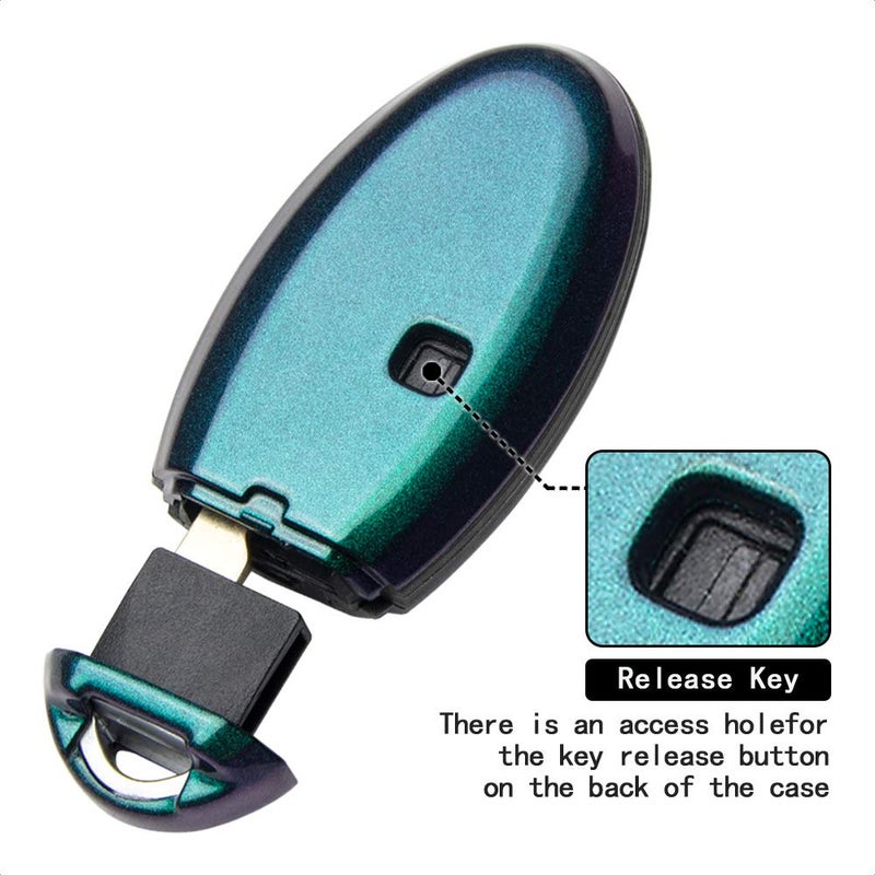 TANGSEN Key Fob Case Black Cover Compatible with Infiniti EX FX X G JX M Q QX Series Altima Coupe Armada GTR Maxima Murano Cross CABRIOLET Pathfinder Rogue SENTRA Versa 4 Button Keyless Entry Remote - Image 5